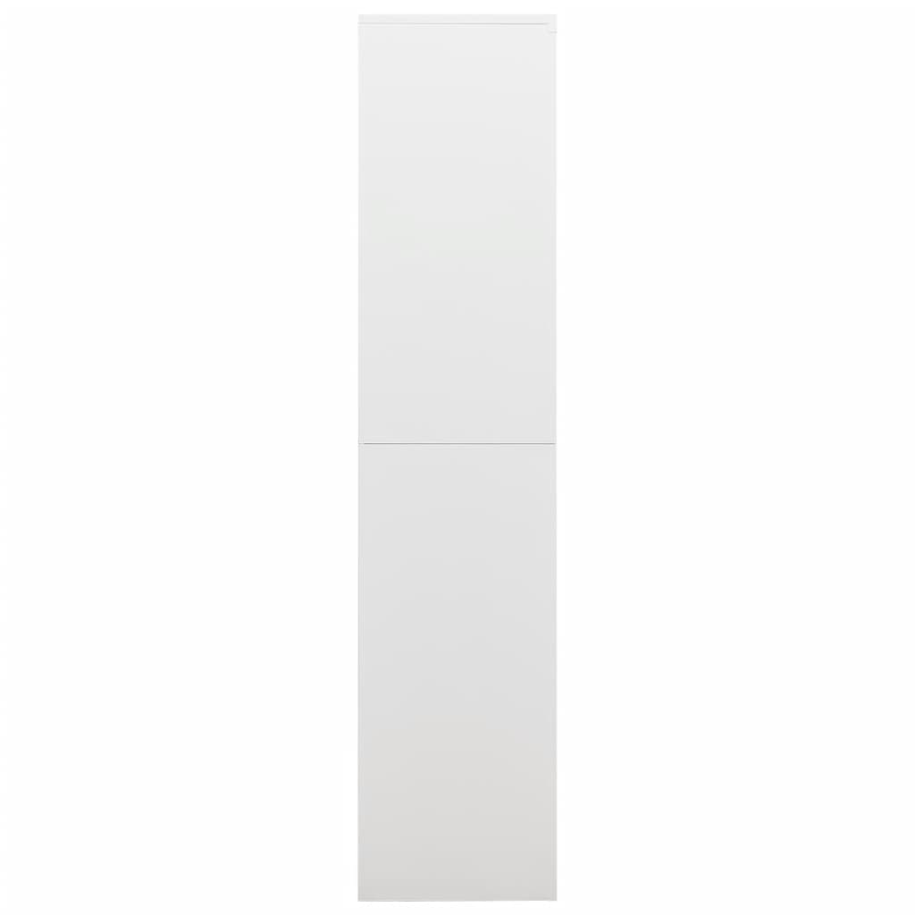 vidaXL Soyunma Dolabı Beyaz 90x40x180 cm Çelik