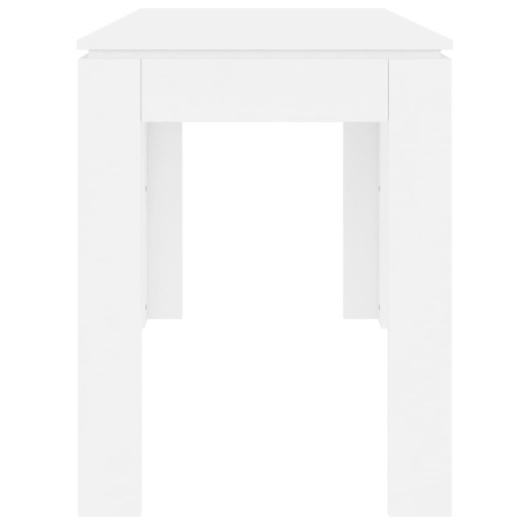vidaXL Yemek Masası Beyaz 120x60x76 cm Sunta