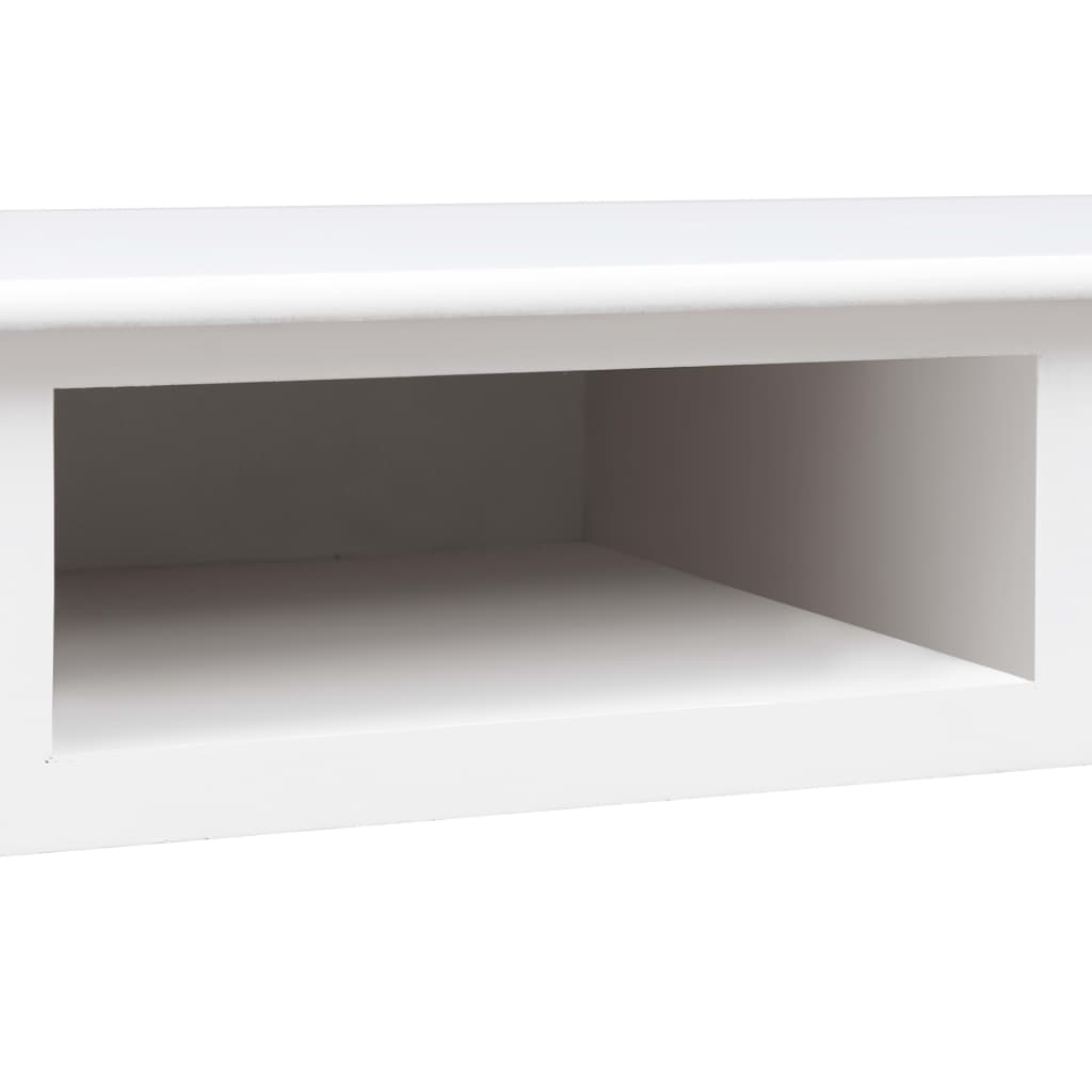 vidaXL Çalışma Masası Beyaz 110x45x76 cm Ahşap