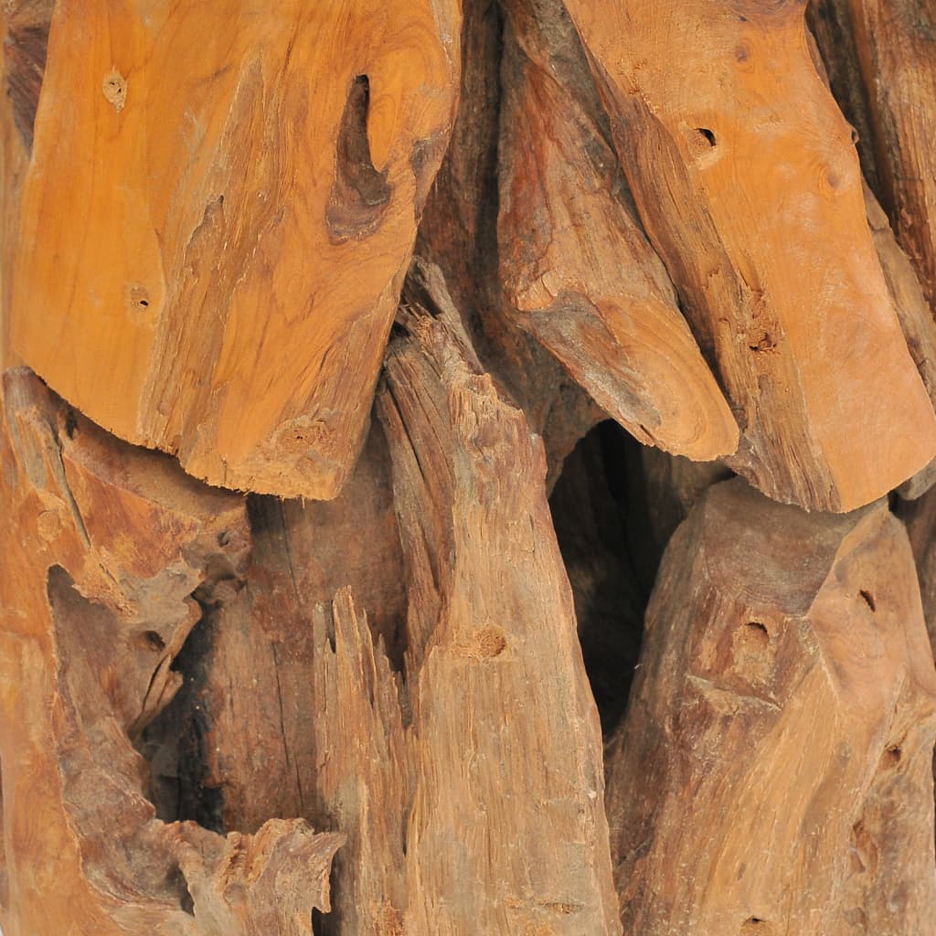 vidaXL Sehpa 60 cm Masif Suda Sürüklenmiş Tik Ağacı
